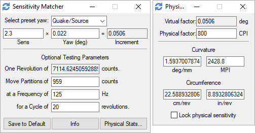 Sensitivity Matcher - KovaaK's stuff